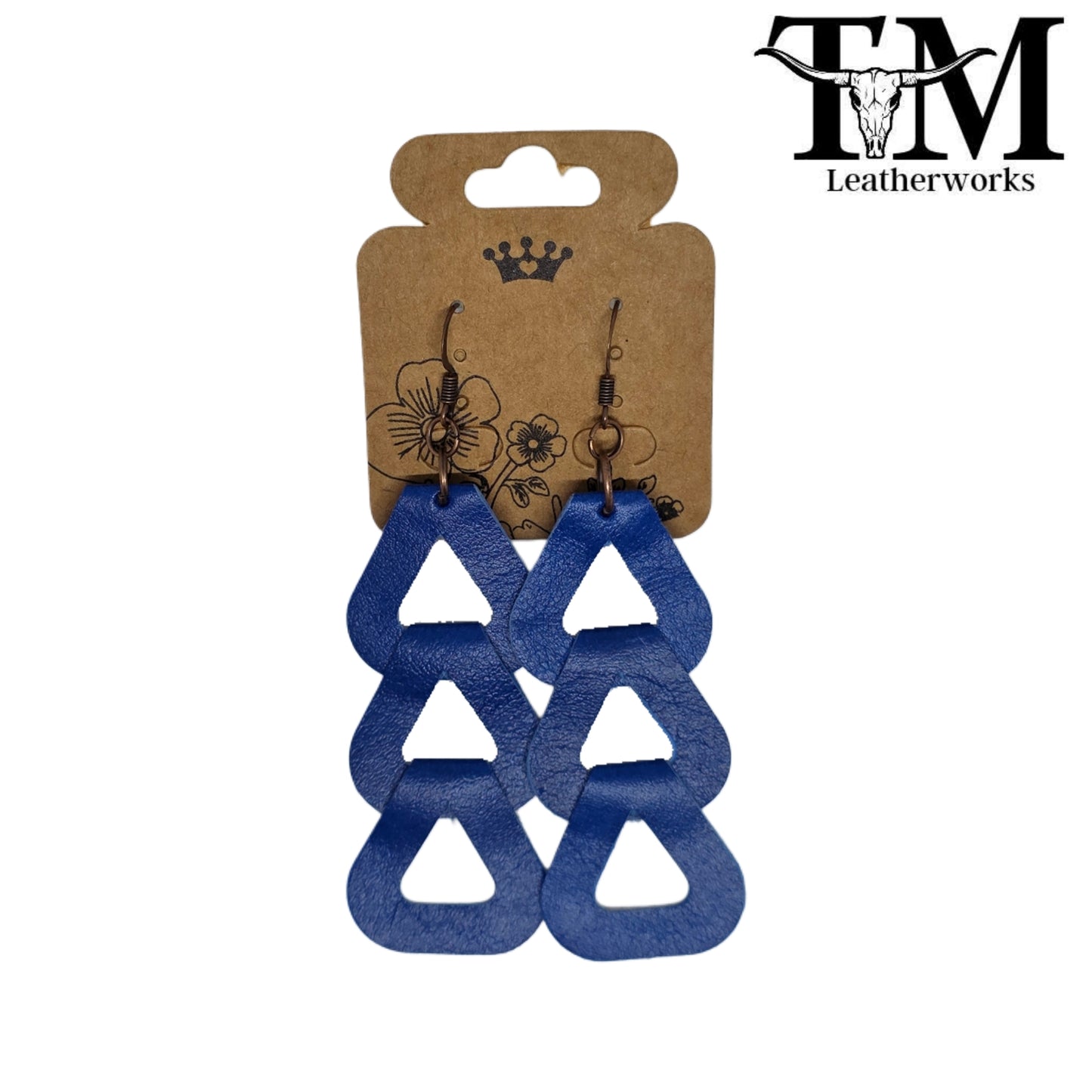 Cobalt Link Earrings