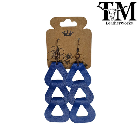 Cobalt Link Earrings